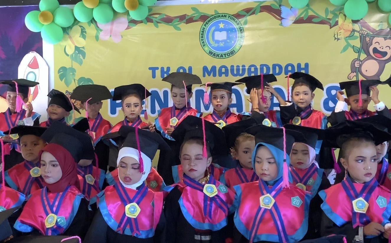 Penamatan dan Pentas Seni TK Al Mawaddah Digelar di Blue Ocean View Wakatobi, Dihadiri 200 Tamu
